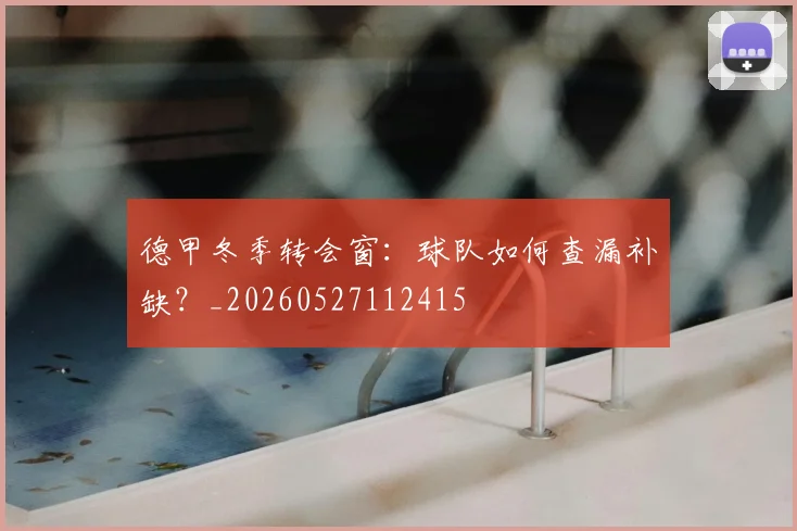 德甲冬季转会窗:球队如何查漏补缺?_20260527112415